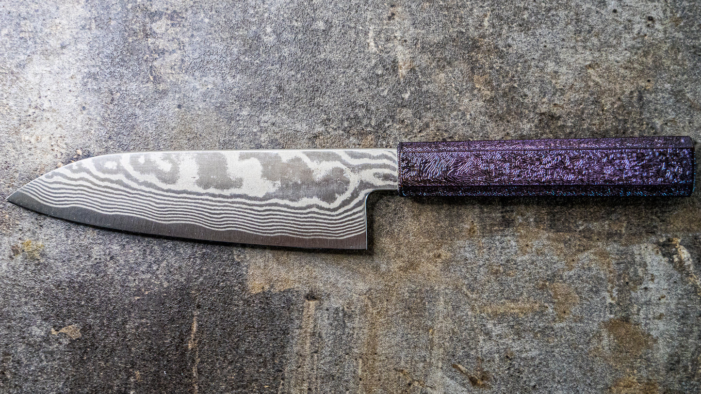 Knife Crest Series / Purple Flame