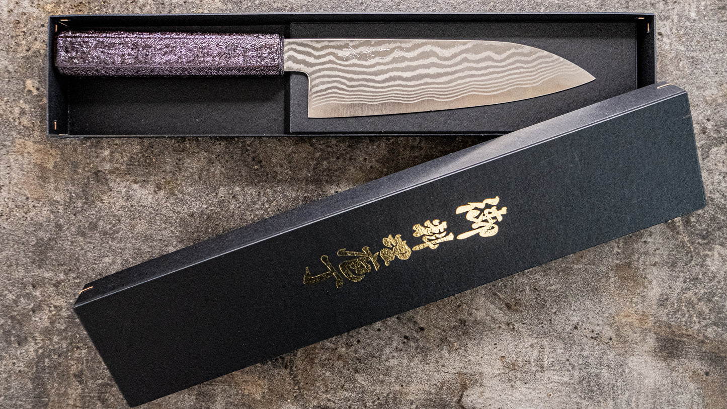 Knife Crest Series / Purple Flame